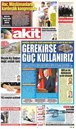 Yeni Akit sayfa 1