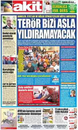  1 TLIKDV Dahil) KKTC: www.yeniakit.com.tr CUMARTESİ 14 EYLÜL 2019 ERİVE * ssanlıca “Bitim ve Dülle Dergiri İŞBİRLİĞİ İLE...