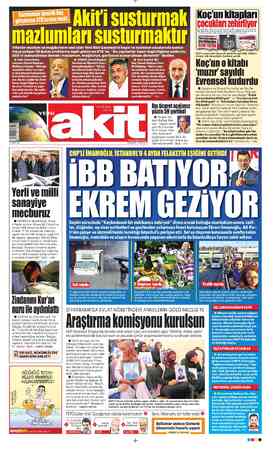  Gazetemize yönelik linç girişimine STK'lardan tepki Yıllardır mazlum ve mağdurların sesi olan Yeni Akit Gazetesi'ni hapis ve