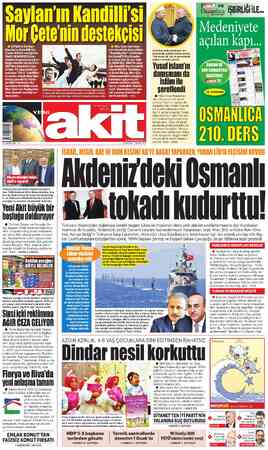Yeni Akit sayfa 1