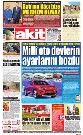 Yeni Akit sayfa 1