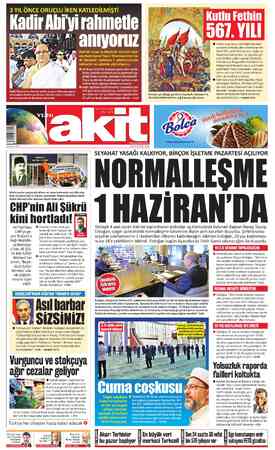 Yeni Akit sayfa 1
