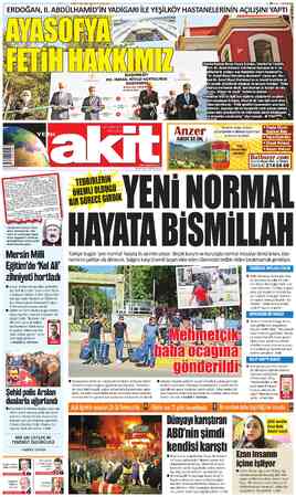 Yeni Akit sayfa 1