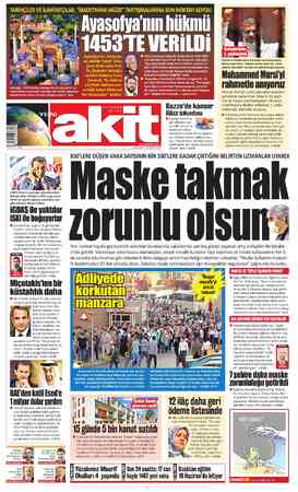 Yeni Akit sayfa 1