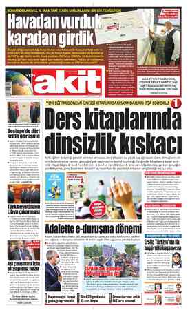 Yeni Akit sayfa 1
