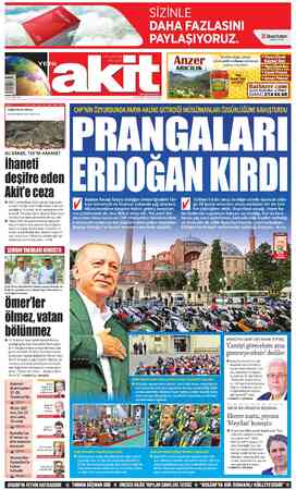 Yeni Akit sayfa 1