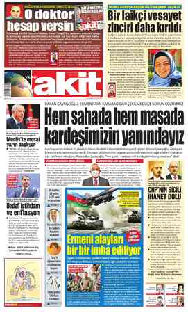 Yeni Akit sayfa 1