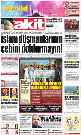 Yeni Akit sayfa 1