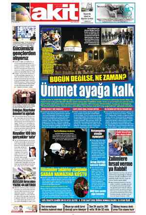  1.50TL (KDV Dahil) KKTC: 2.50'TL www.yeniakit.com.tr PAZAR 9 MAYIS 2021 Cumhurbaşkanı Erdoğan, “81 ilden 560 gençle En Uzun