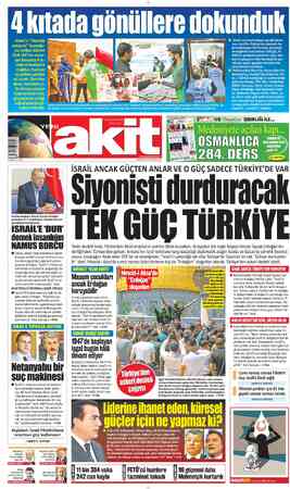  A kıtada gönüllere dokunduk İslam'ın “Hayırda yarışınız” buyruğu- nu rehber edinen Türk STK'ları rama- zan boyunca 4 kı- tada