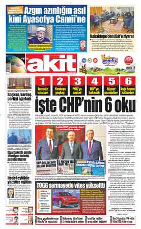 Yeni Akit sayfa 1