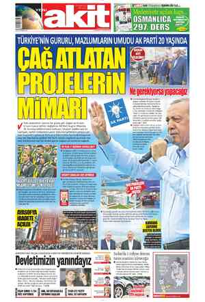  1.50TL (KDV Dahil) KKTC: 2.50TL www.yeniakit.com.tr 6 MUHARREM 1443 CUMARTESİ 14 AĞUSTOS 2021 şramnar BE Ti VE Ospanlıça...