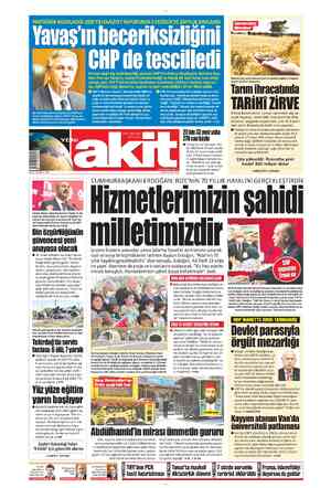 Yeni Akit sayfa 1