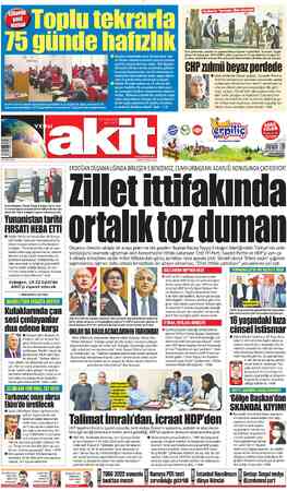 Yeni Akit sayfa 1