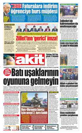  © KDV YÜZDE 8'E ÇEKİLDİ: “Meskenler ile tarımsal sulamada kullanılan elektriğin KDV'si yüzde 18'den yüzde 8'e düşürü- lerek