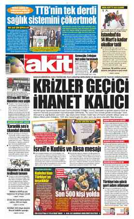  <e TIB'nin tek derdi sağlık sistemini çökertmek MEGA KENTTE KAR ALARMI! Hekimlerden zorunlu aidat adıyla topladığı haraç- PKK
