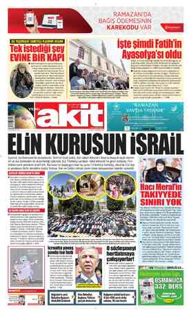  85 YAŞINDAKİ SURİYELİ KADININ DRAMI © Katil Esed rejiminin saldırılarında önce eşini sonra 5 evladını kaypeden Hama- li Ayşe