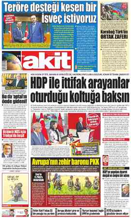  Teröredesteği kesen bir -ISVGG Istiyoruz İsveç Başbakanı Kristersson ile baş başa görüşmesinin ardından gerçekleştirilen...