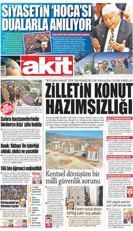  gelmesinde emeği olan, bi olması için büyük ça- ba sarf eden Milli Görüş lideri Prof. Dr. Necmettin Erbakan, ahirete...
