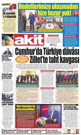  - lı'rı —6 İlk çeyrekte '0 A büyüdük © Türkiye ekonomisi yaşanan tarihi fe- lakete ve seçim sürecine rağmen beklentileri de