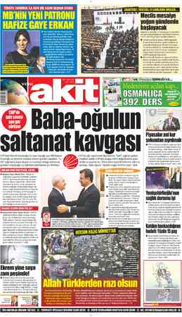  MB'NIN YENİ PATRONU HAFİZE GAYE ERKAN Hafize Gaye Erkan'ın MB'nin başına geçmesiyle birlikte dünyada kadınlar tarafından...