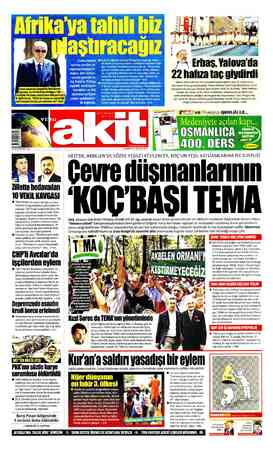 Yeni Akit sayfa 1