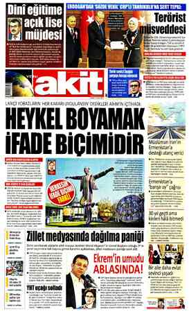  - VAS açık lise müjdesi © Yerli ve milli medyanın gür sesi Akit'in 11 Eylül Pazartesi gü- /—nü “Açık lise kısıtlanamaz”...