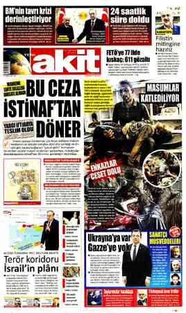  BM'nin tavrı krizi derinleştiriyor © Cumhurbaşkanı Recep Tayyip Erdoğan, BMGK'nın akan kanı durdurmak, ateşkesi sağlamak,...