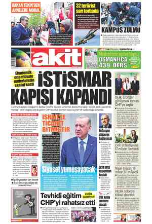  BAKAN TEKİN'DEN ANNELERE MORAL ?7 25 ŞEVVAL 1445 Ekonomik oöne minute mulıaleieun sesini kesti MUHALEFETTEN TEK KELİME SES