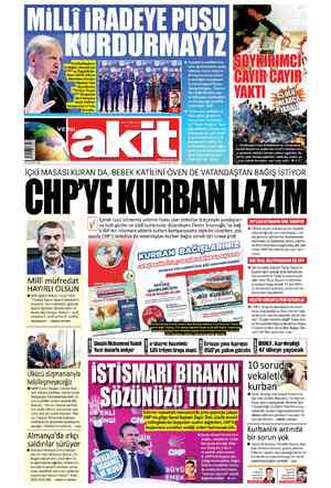 MiLLi İRADEYE PUSU KURDURMAYIZ © Yassıada'yı verdikleri ka- Erdoğan, Demokrasi rarla demokrasinin utanç ve Özgürlükler C...
