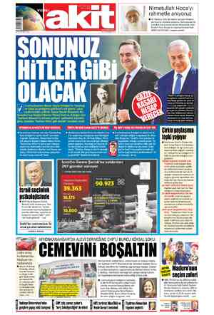  10.00'TL (KDV Dahil) KKTC: 12.00TL www.yenlakit.com.tr SALI 30 TEMMUZ 2024 Nimetullah Hoca'yı rahmetle anıyoruz €© 30 Temmuz