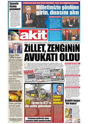 Yeni Akit sayfa 1