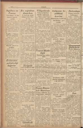     i Sayfa — 4 — İngiltere ve Fransa Amerikaya 12 bin tayyare ısmarlı- yorlar Londra 17 — İn giltere ve Fransa hükümetle i,