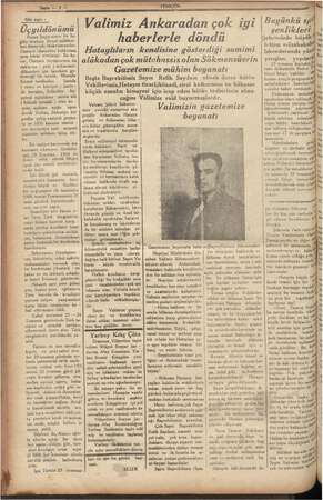  Gün aşırı : Üçyıldönümü Rusya iki ile İn- giz kralının Reval mülâkat- rı dolayısile Makedonyadan Osmanlı e, em sına karar...