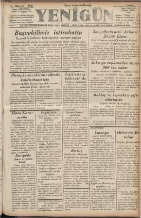    vekilimizin, bu güzel yaylada a a EZER 4 ilkteşrin © 1940 ş BALCI ; Sahibi ve Başmuharriri $ iazeleye ait yazılar;Neşriyat