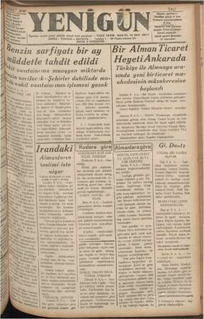  e Ün a ÇELENK Ögledan sonra çıkar günlük siyasi halk gazetesi — TESİS; TARIHI 1928YIL 13 ADRES.: YENIGUN —- ANTAKYA — SAYISI