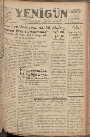 Yenigün (Antakya) Gazetesi 8 Ekim 1942 kapağı