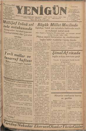 Yenigün (Antakya) Gazetesi 12 Aralık 1942 kapağı