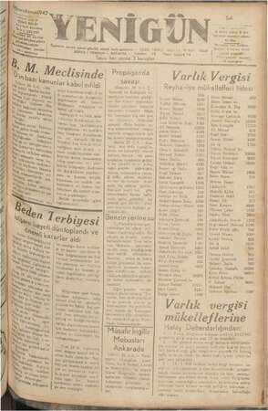 Yenigün (Antakya) Gazetesi 28 Aralık 1942 kapağı