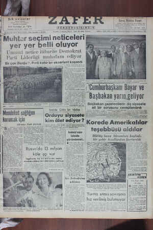 Zafer Gazetesi 17 Ağustos 1950 kapağı