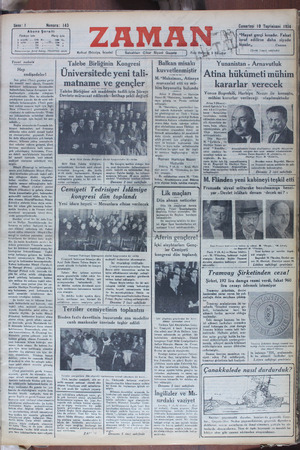 Zaman Gazetesi 10 Kasım 1934 kapağı