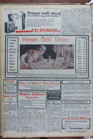     İŞLETMESİ Acenteleri: Karaköy - Köprübaşı Tel. 42362 -Sirkeci Mühürdarende Ha Tei 77140 Karadeniz yolu KARADENİZ vapuru 13