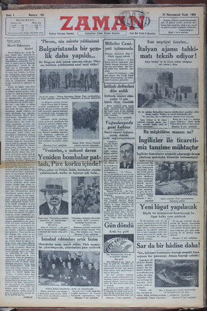 Zaman Gazetesi 23 Aralık 1934 kapağı