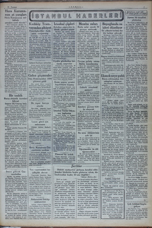    21 Temmuz —ZAMAN— Hava Kurumu- nun at yarışları Hava Kurumunun mü- kâfatlı yarışları nasıl olacak ? yarışları tertip...