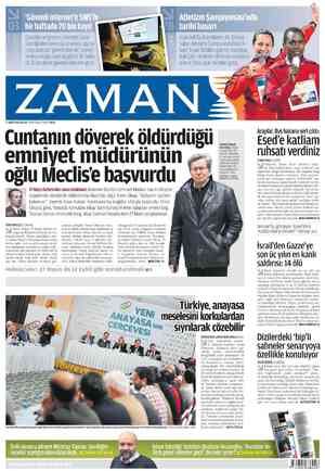 Zaman Gazetesi 11 Mart 2012 kapağı