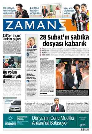 Zaman Gazetesi 14 Nisan 2012 kapağı