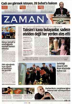 Zaman Gazetesi 29 Nisan 2012 kapağı