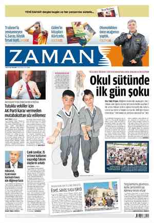 Zaman Gazetesi 3 Mayıs 2012 kapağı
