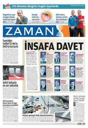 Zaman Gazetesi 23 Mayıs 2012 kapağı
