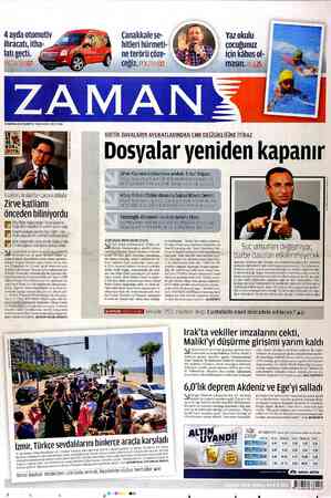 Zaman Gazetesi 11 Haziran 2012 kapağı